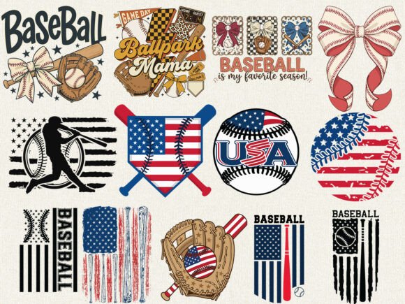 Baseball USA Flag Design Bundle: A Guide to Patriotic Sports Graphics