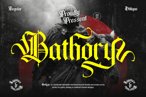 Bathory: Bold Gothic Blackletter Font