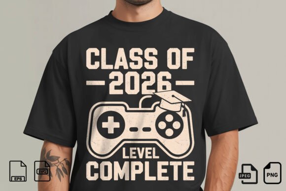 Class of 2026 Level Complete Shirt: Strategic Merchandise for Gamer Graduates