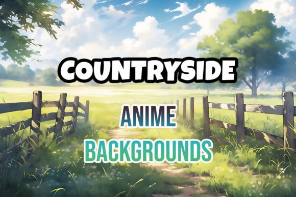 Countryside Anime Backgrounds: Serene Digital Art