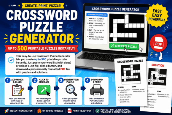 Crossword Puzzle Generator: Avoiding Common Pitfalls When Creating Printable Books