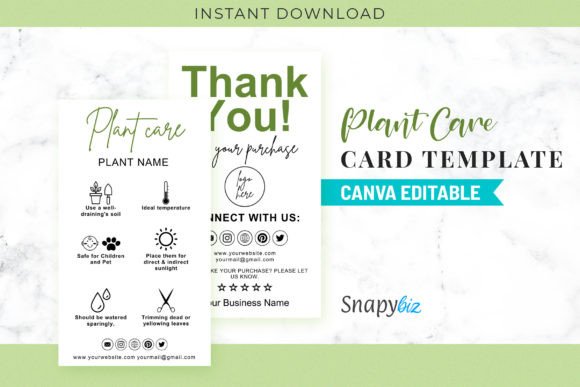 Editable Plant Care Card Template PDF Guide