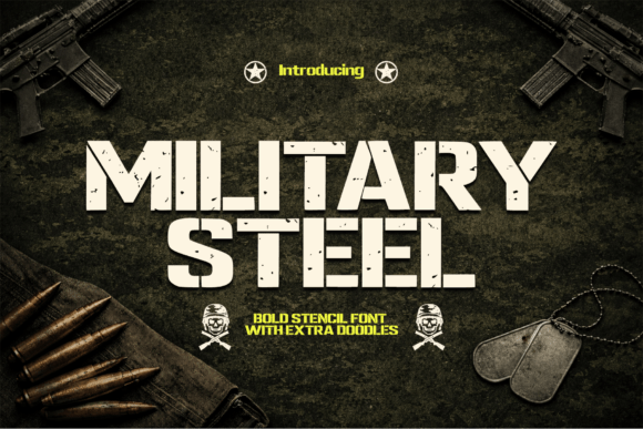 Evaluating Military Steel: When to Choose This Bold Stencil Font for Tactical Design