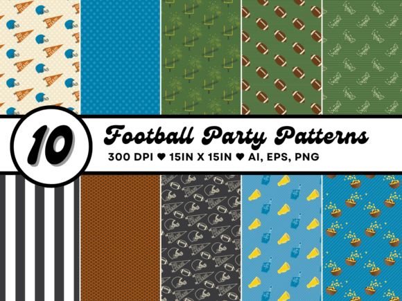 Football Party Patterns: Creative Design Resources for Game Day Projects