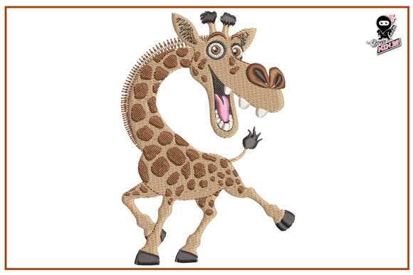 Funny Giraffe: Adding Whimsy and Professional Polish to Machine Embroidery Projects