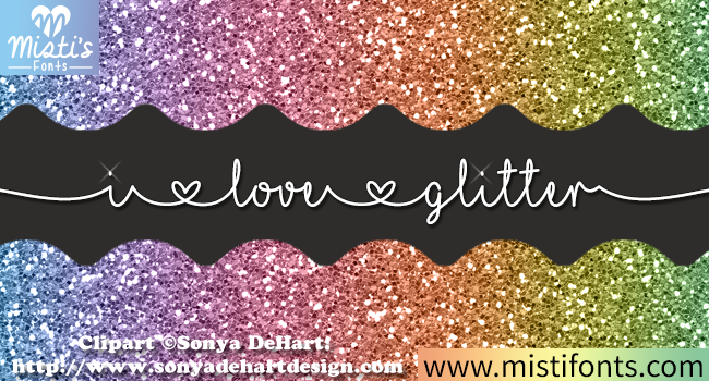I Love Glitter Font: Elevate Your Crafting Projects