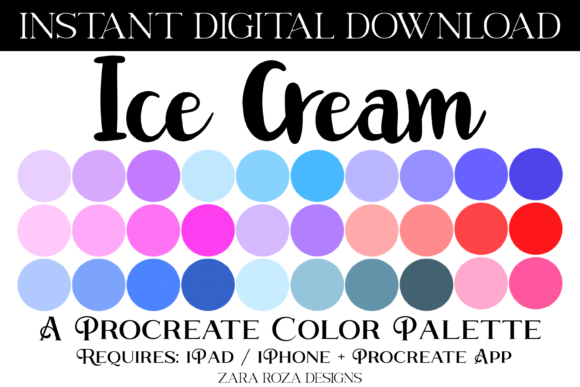Ice Cream Procreate Color Palette: A Comprehensive Guide for Digital Artists