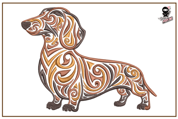 Stitching Personality: Elevating Projects with Premium Dachshund Dog Embroidery Designs