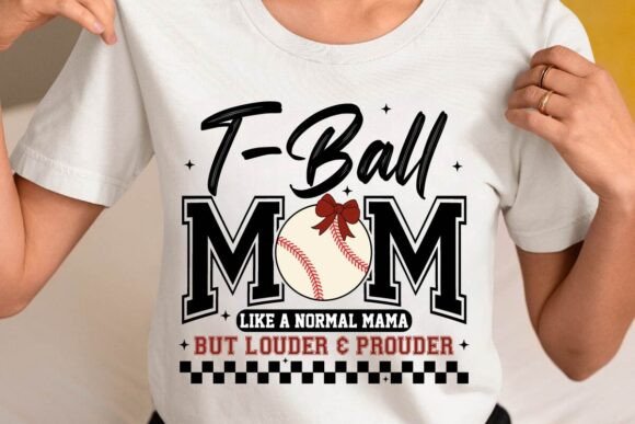 T-Ball Mom PNG and Baseball Mom SVG T-Shirt Designs: Stylish Ways to Support Your Little Athlete