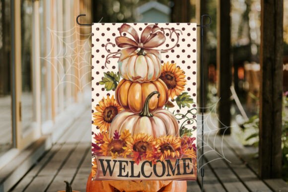 Welcome Garden Flag Design